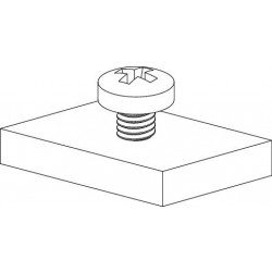 Suunnikasmutteri+ruuvi Systemal Presto XYRV 2305