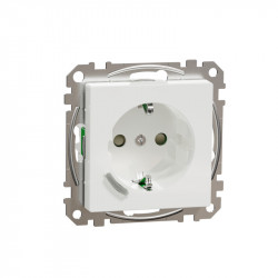 Älypistorasia Schneider Electric Wiser Exxact, 1-osainen, UPJ Zigbee, valkoinen