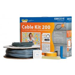Lämpökaapelipaketti Ebeco Cable Kit 200, 187m, 2080W