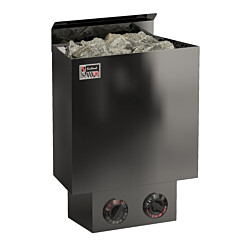 Sähkökiuas SAWO Nordex Mini 2.0 Black NB, 3.6kW, 3-6m³, kiinteä ohjaus