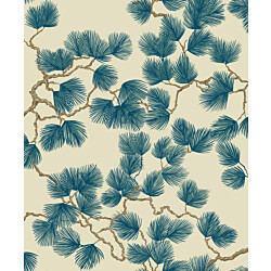 Tapetti Sandberg Pine, 0.53x10.05m, non-woven, sininen