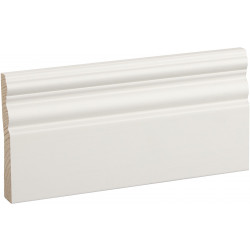 Peitelista/jalkalista Siparila Kumpu, 15x92mm, puhtaanvalkoinen