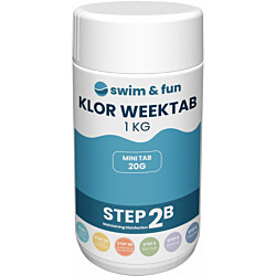Viikkokloori Swim & Fun Klor Week Tab 1 kg, 20 g / kpl