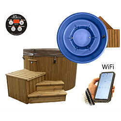 Ulkoporeallas SpaDealers TopSpa xs Wifi, 6 hlöä, brown/azul blue