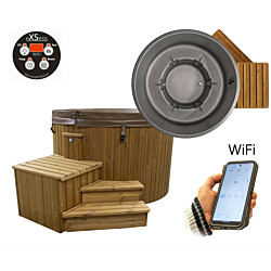 Ulkoporeallas SpaDealers TopSpa xs Wifi, 6 hlöä, brown/dark grey