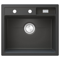 Keittiöallas Stala Combo CEG51-57BF, 560x500mm, komposiitti, musta, huullettava