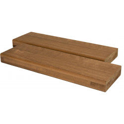 Lankkulaude Suomen Tervaleppä, 43x160x2350mm, lämpökäsitelty haapa
