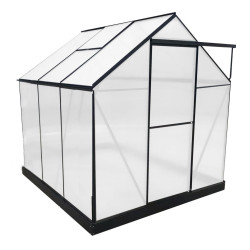 Kasvihuone Green Land Vegica 3.6m², 4mm polykarbonaatti, musta
