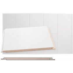 Sisustuspaneeli Maler ART STP-0, 10x195x2070mm, MDF, ympäripontattu, antibakteerinen, valkoinen