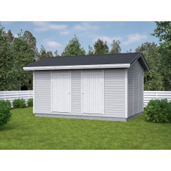 Elementtivarasto Aarni E10b, 4540x3180mm, 14.44m², puuvalmis