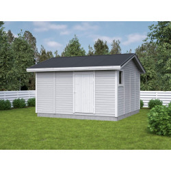 Elementtivarasto Aarni E15, 4040x4240mm, 17.12m², puuvalmis