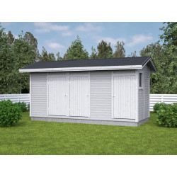 Elementtivarasto Aarni E5, 5040x2140mm, 10.79m², puuvalmis