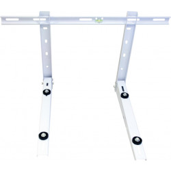 Ilmalämpöpumpun seinäteline Strong Line, 90+90kg, 465x550x800mm, vaakatuella