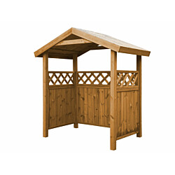 Jätekatos Lux Tupla harjakatto, 600l tai 2x240l astialle, ruskea