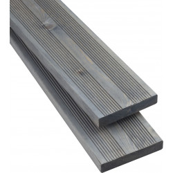 Terassilauta 28x145x2395mm, öljytty kestopuu, AB, harmaa