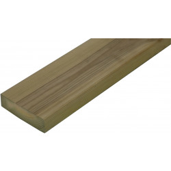 Terassilauta 28x95x2395mm, kestopuu, AB, vihreä