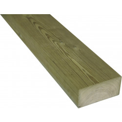 Terassin runkopuu 48x98x4200mm, kestopuu, A, vihreä