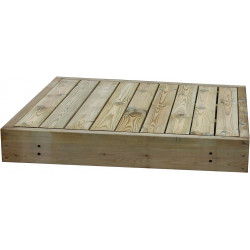 Terassielementti, kehikko ja laatta, 980x980x140mm, OUTLET, vihreä