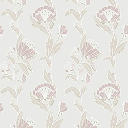 Tapetti Fiona Living@HOME 620929, non-woven, vaaleanharmaa