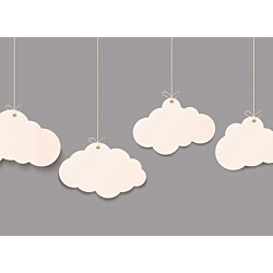 Kuvatapetti A.S. Creation Designwalls Clouds 2, 350x255cm, harmaa