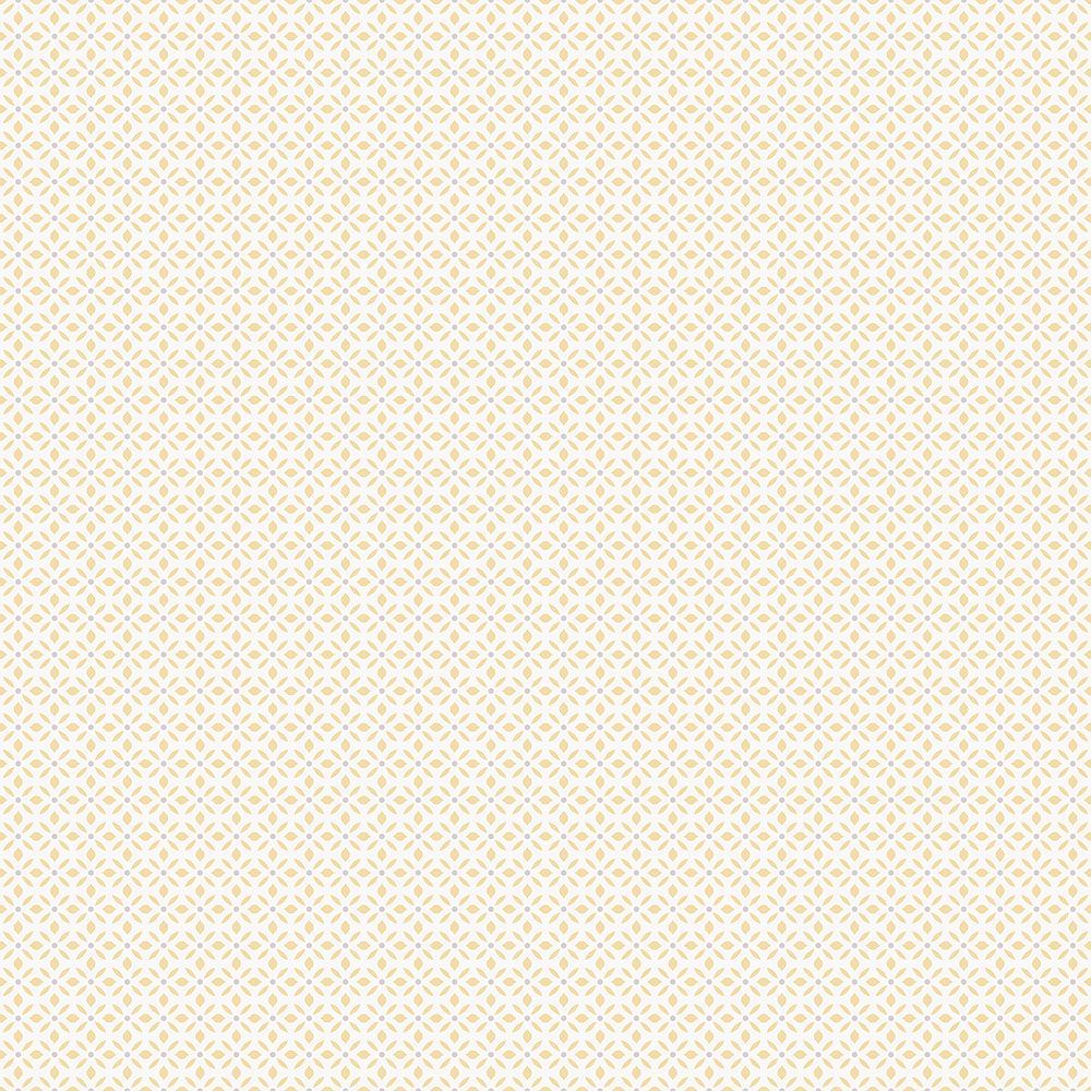 Tapetti Galerie Just Kitchens Leaf Dot Spot, vaaleankeltainen