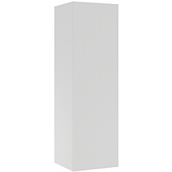 Korkea kaappi Temal, vasenkätinen, 50x58x196.1 cm, matta valkoinen