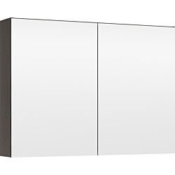 Peilikaappi LED-valolla Temal Choice, 90 cm, 2 ovea, pistorasia vasen, ruskea saarni