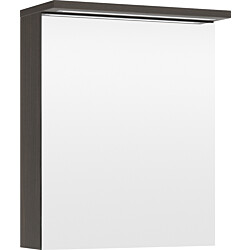 Peilikaappi LED-valolla Temal Highlight Special, 55 cm, vasenkätinen, pistorasia vasen, ruskea saarni
