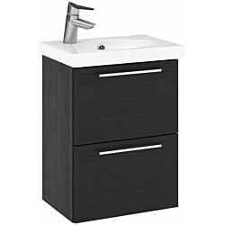 Allaskaappi altaalla Temal Trend, 2 ltk, 47.5x35 cm, musta puu