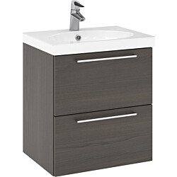 Allaskaappi altaalla Temal Trend, 2 ltk, 57.5x45 cm, ruskea saarni