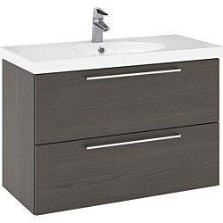 Allaskaappi altaalla Temal Trend, 2 ltk, 92.5x45 cm, ruskea saarni