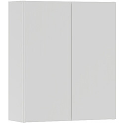 Seinäkaappi Temal, 2 ovea, 50x20x58.6 cm, matta valkoinen