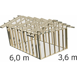 Autotallin runkopaketti Aarni 3.6m x 6.0m