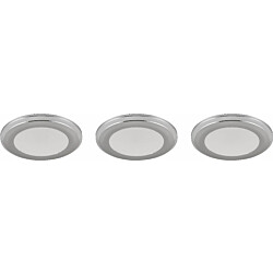 Upotettava LED Trio Argus, kromi, RGB, 3kpl/pkt