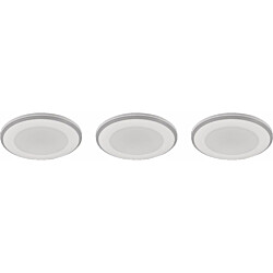 Upotettava LED Trio Argus, mattavalkoinen, RGB, 3kpl/pkt