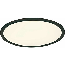 LED-plafondi Trio Phoenix, Ø45cm, mattamusta