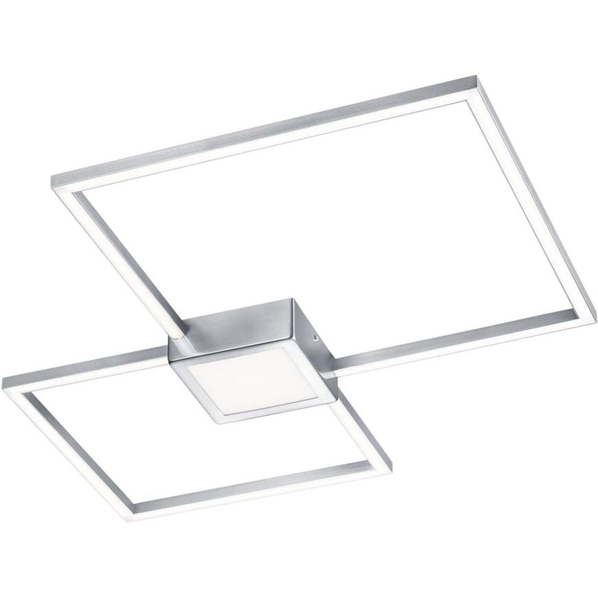 LED-kattovalaisin Trio Hydra 650x50x650 mm, harjattu teräs neliö