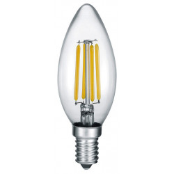 LED-Lamppu Trio E14, filament kynttilä 4W, 470lm 2700K switch dimm