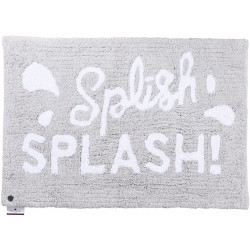 Kylpyhuoneen matto Tom Tailor Cotton Design Splash, 70x120cm, harmaa