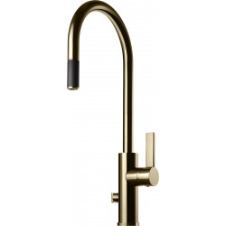 Keittiöhana Tapwell Arman ARM885, APK-liitäntä, ulosvedettävä juoksuputki, Brass