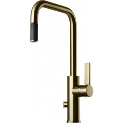 Keittiöhana Tapwell Arman ARM887, APK-liitäntä, ulosvedettävä juoksuputki, Brass