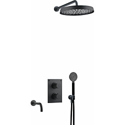 Sadesuihkusetti Tapwell ARM7368 ED2, piiloasennus, Matte Black