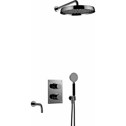 Sadesuihkusetti Tapwell ARM7368 ED2, piiloasennus, Black Chrome