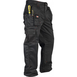 Miesten työhousut Lee Cooper Workwear Multi Pocket LCPNT206, 30, musta