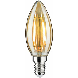 LED-kynttilälamppu Paulmann Candle, E14, 160lm, 2W, 1700K, filamentti, kulta