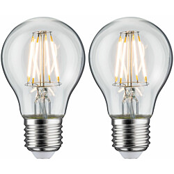 LED-filamenttilamppu Paulmann Pear, E27, 470lm, 5W, 2700K, kirkas, 2kpl