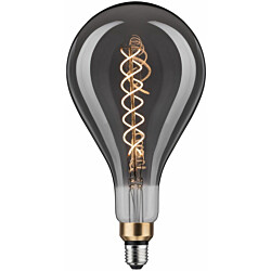 LED-filamenttilamppu Paulmann 1879 Edition BigDrop, E27, 200lm, 7W, 1800K, himmennettävä, savulasi
