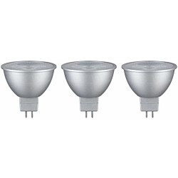 LED-kohdevalo Paulmann, 12V, GU5.3, 450lm, 6W, 2700K, kromi, 3kpl