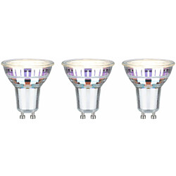 LED-lamppu Paulmann Eco-Line GU10 450lm 2.5W 3000K hopea 3kpl/pkt