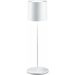 LED-pöytävalaisin Paulmann Tuni 35cm USB-ladattava 2700K IP44 himmennettävä mattavalkoinen